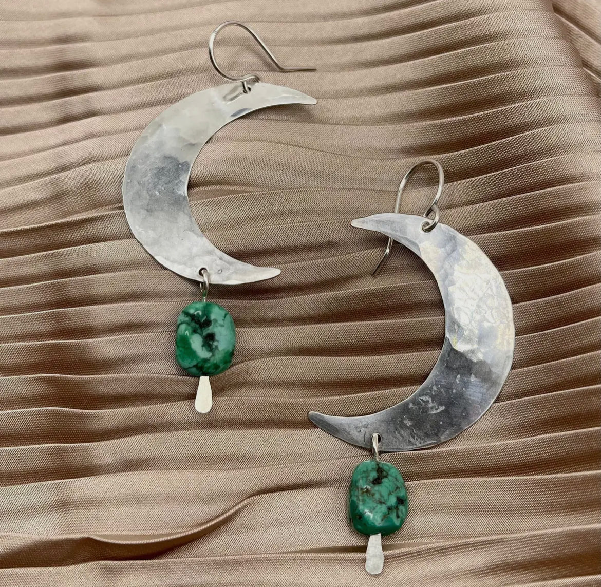 Turquoise Moon Earrings