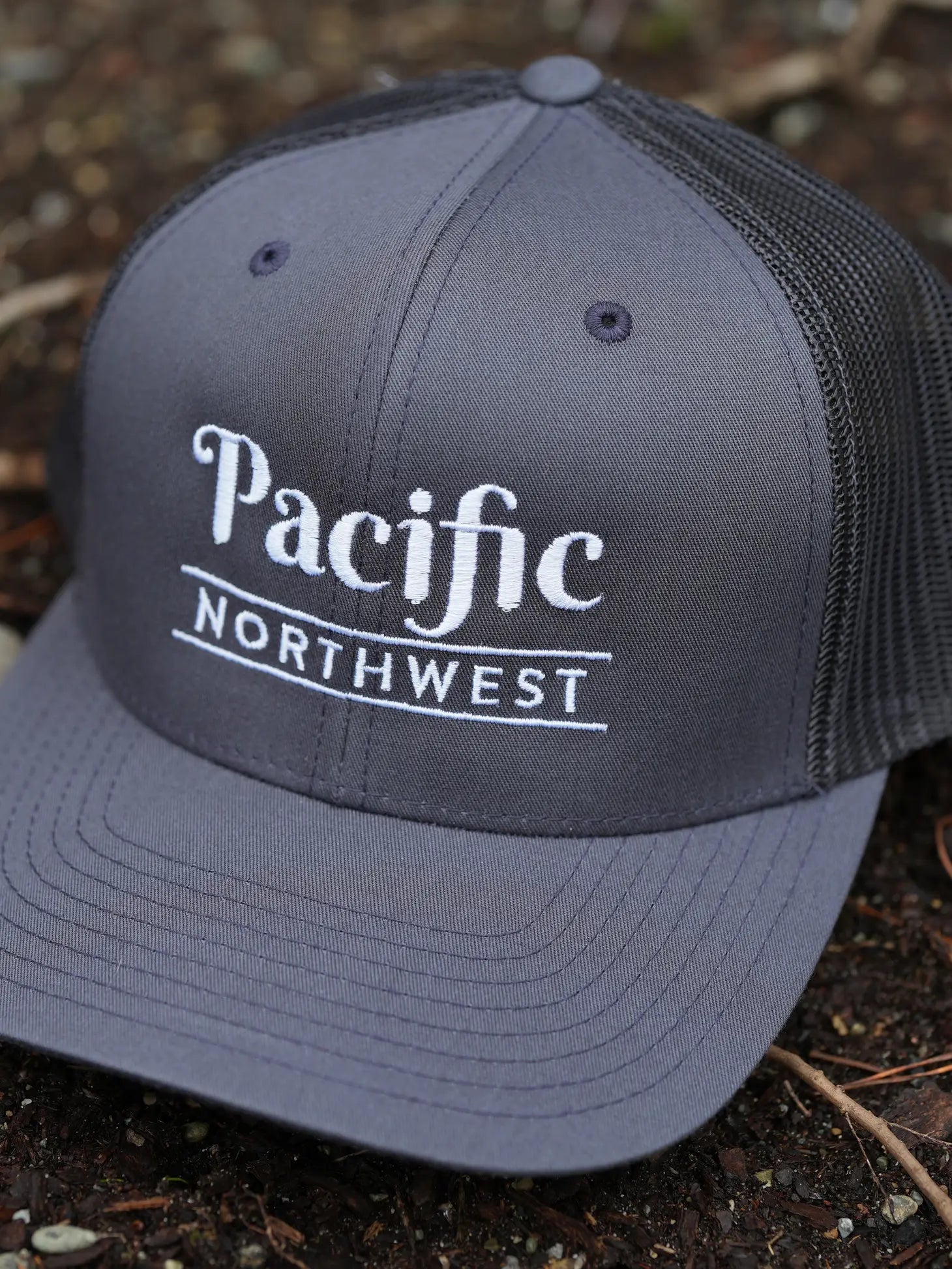 Pacific Northwest Embroidered (Curved Bill Trucker Hat)