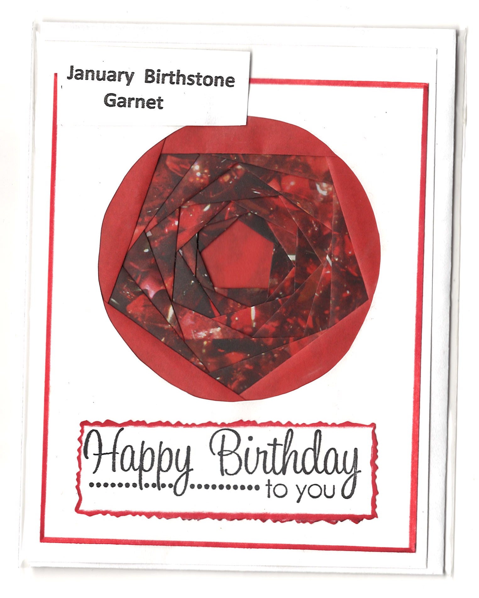 Birthstone Birthday Card | Helen Hecker