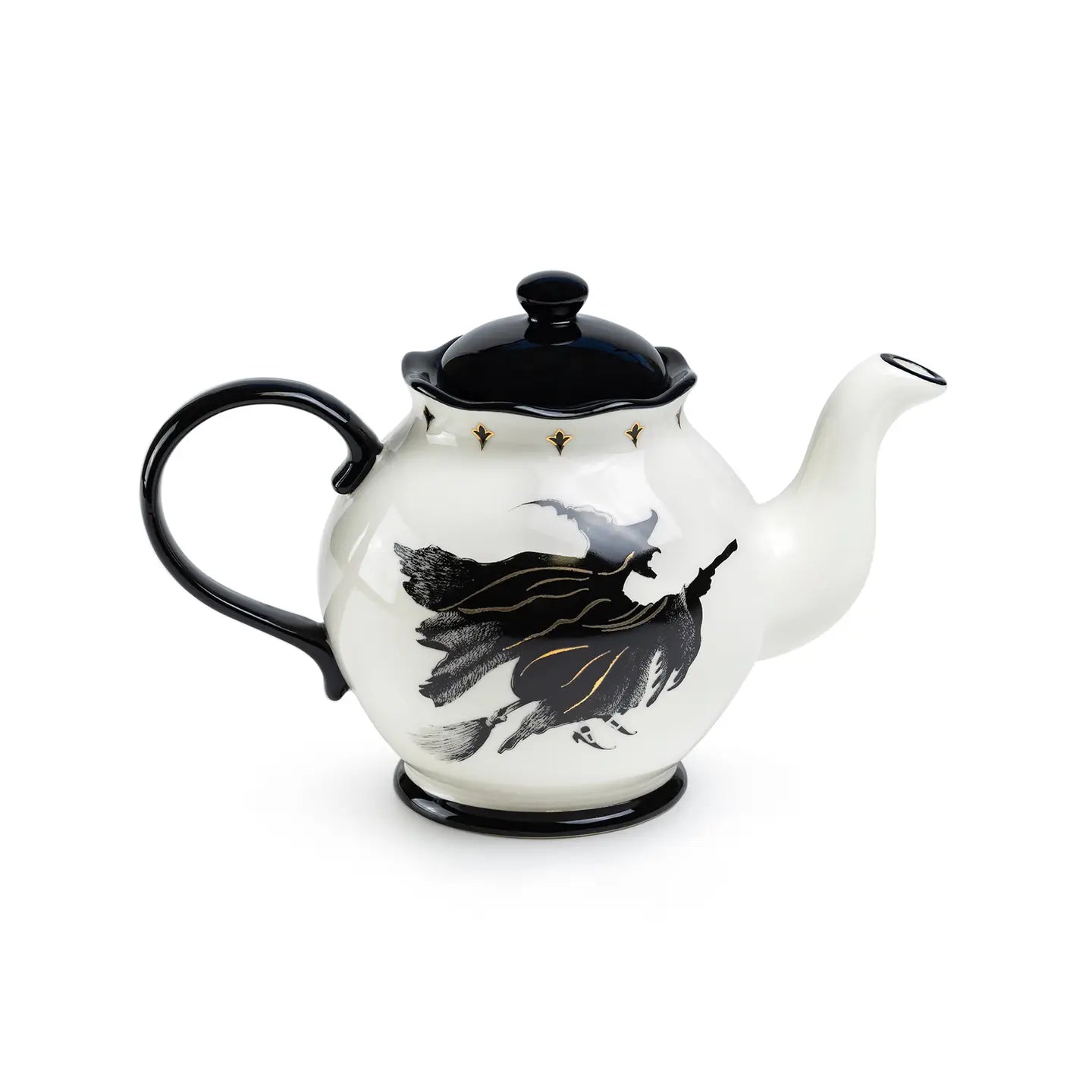 Halloween Witches Brew 40oz Teapot with Flying Witch