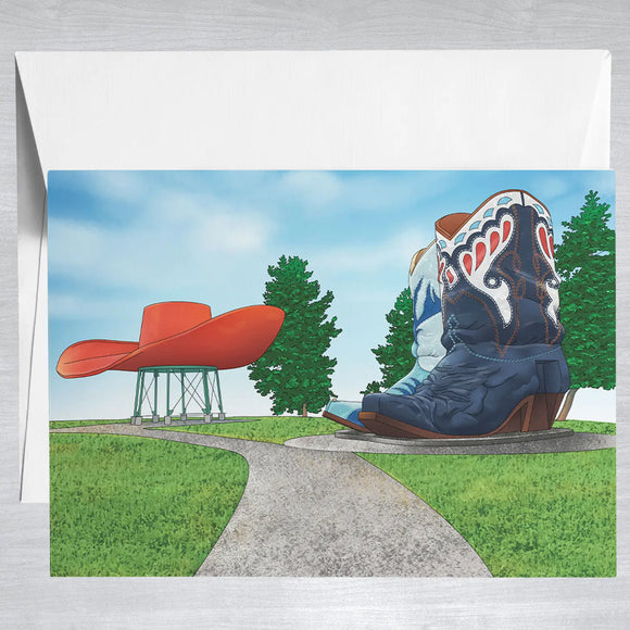 Hat N' Boots Greeting Card