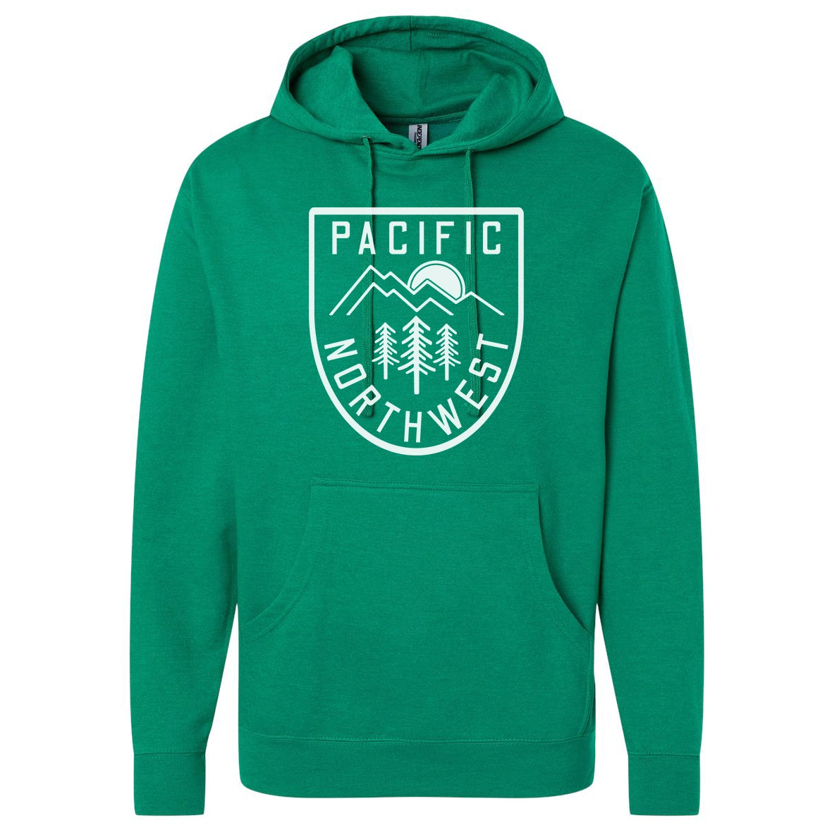 Mountain Crest PNW Pullover Hoodie Sweatshirt Heather Green