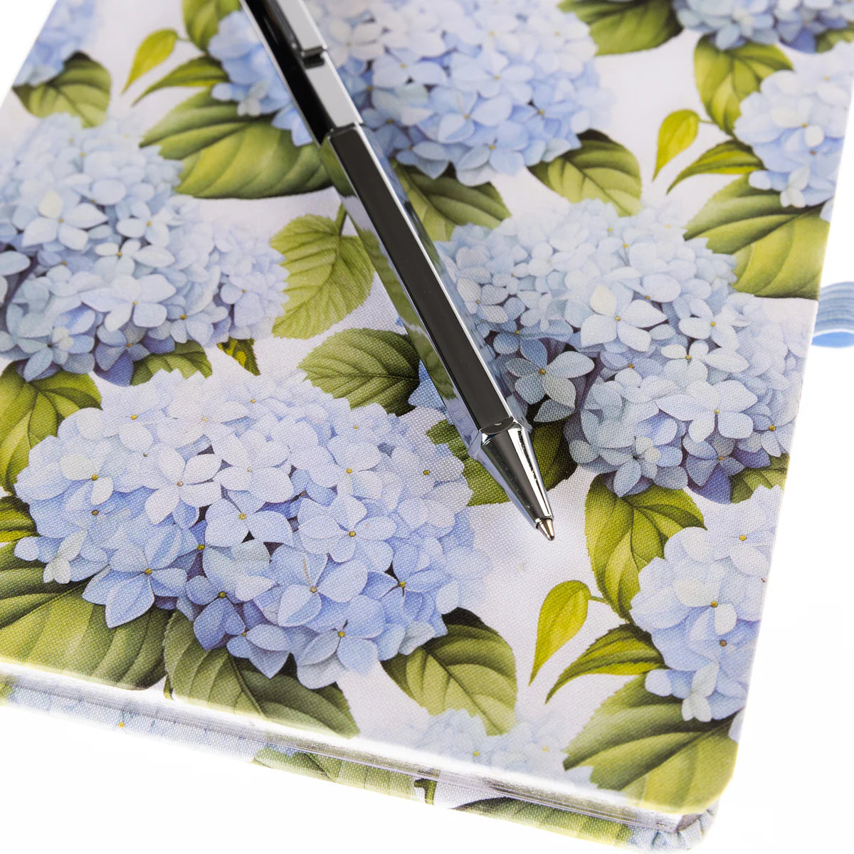 La Petite Presse Collection Hortensia 6 x 8 Fabric-Covered Journal with Pen