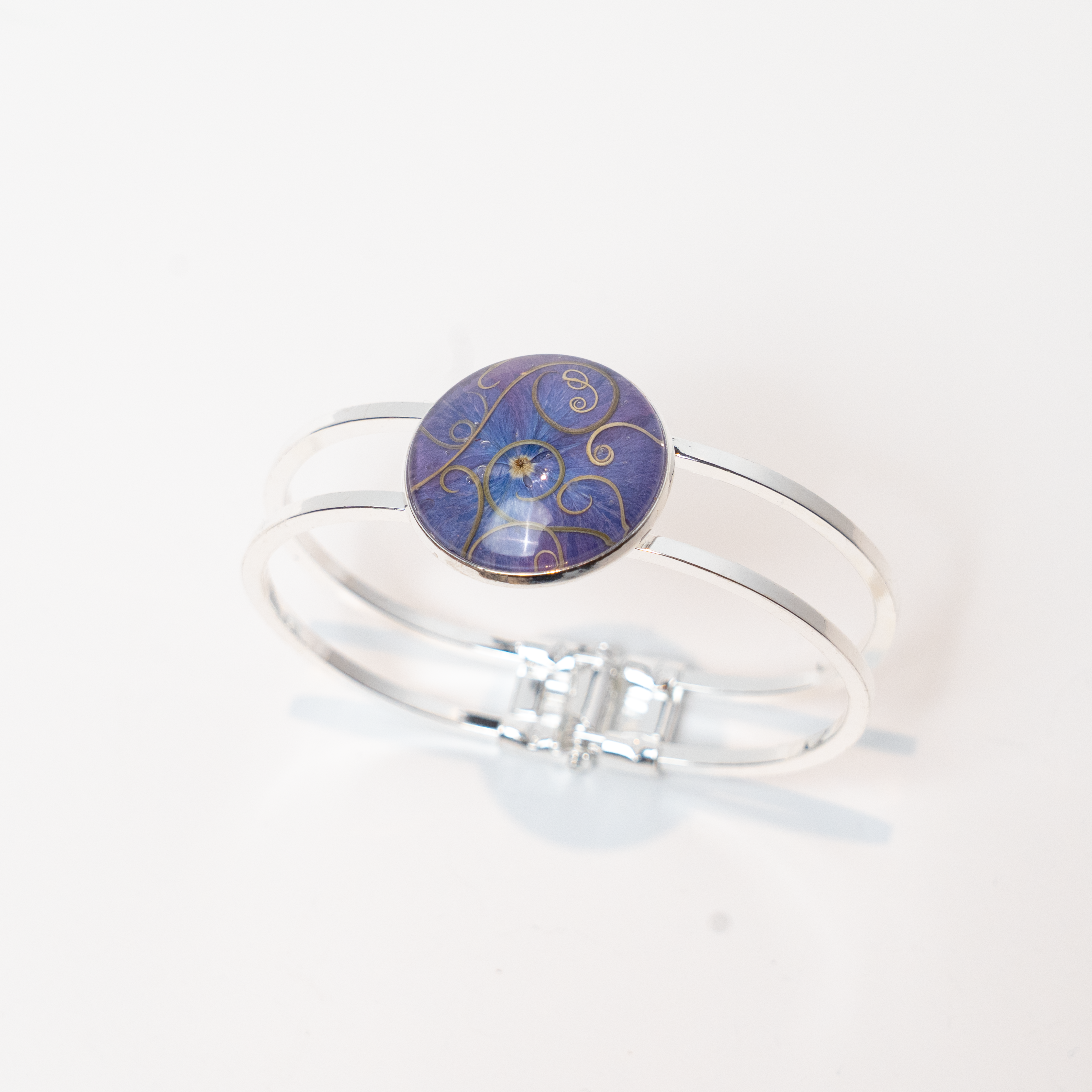 Hydrangea Petal Swirls Bangle by Botanical Creations