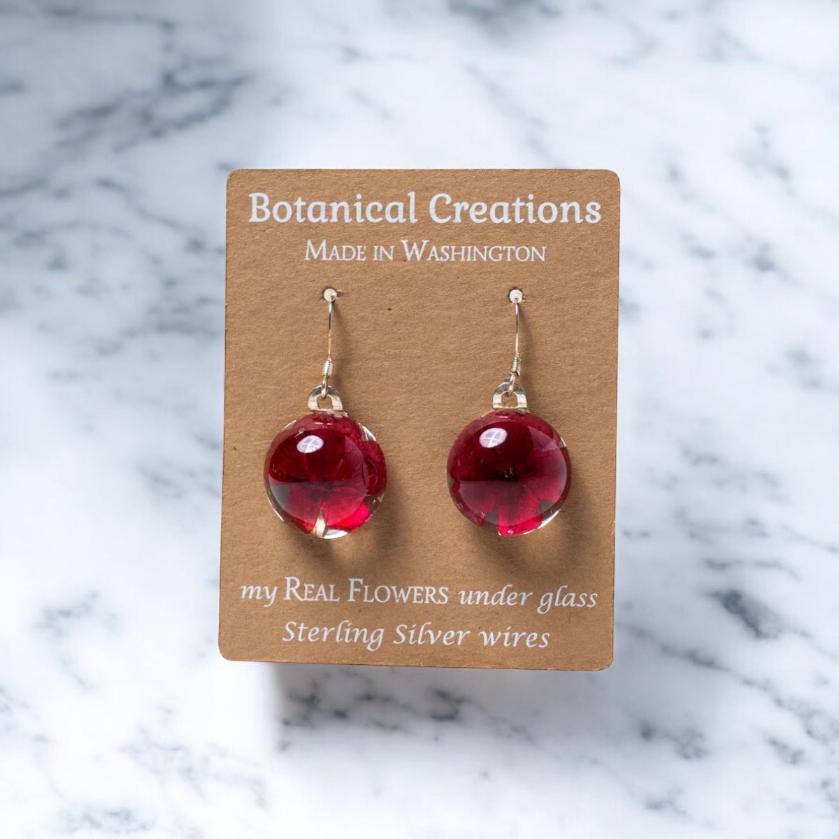 American Pride Dangle Earrings by Botanical Creations