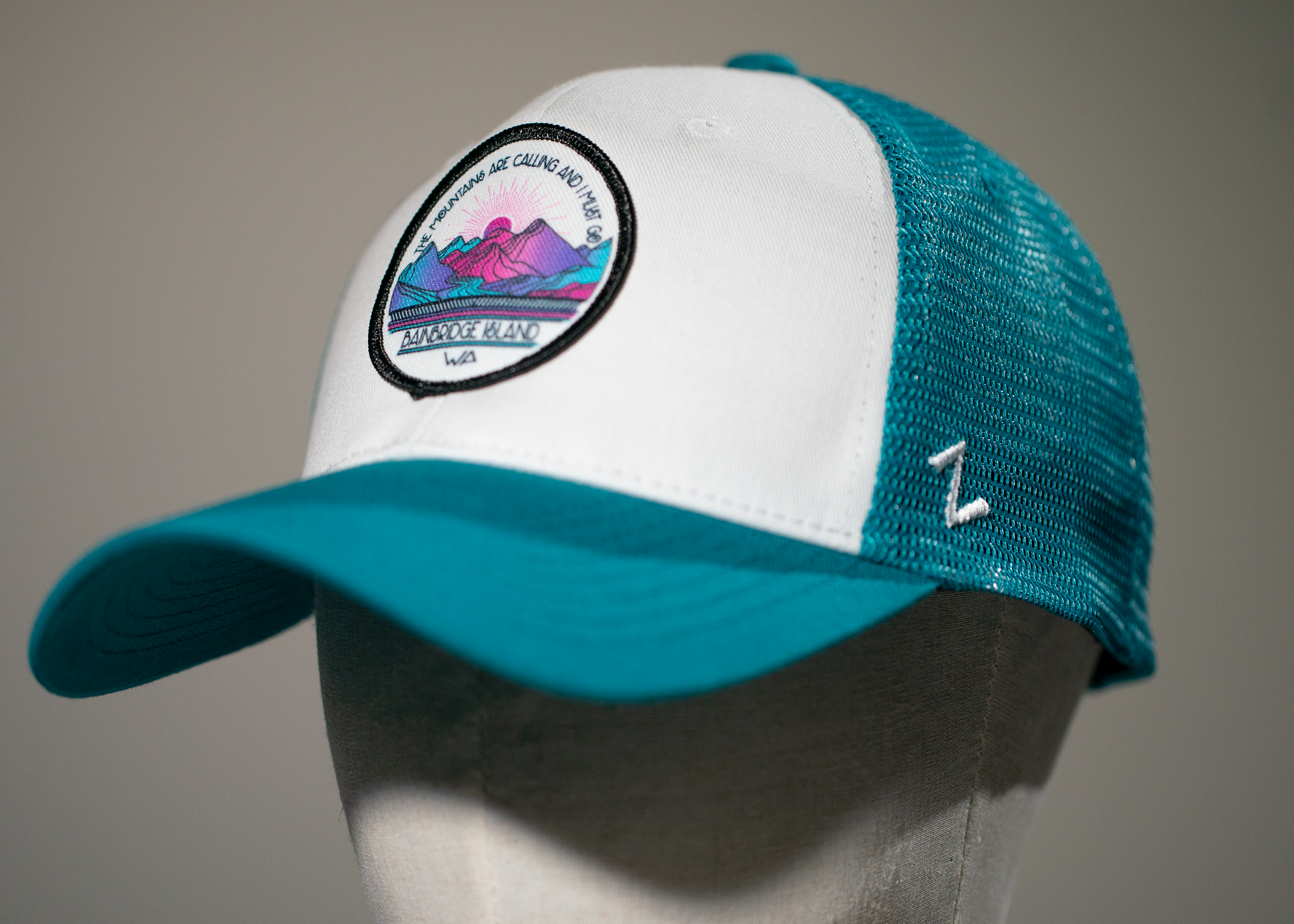 Bainbridge Island Busy Body Mountain/River | Trucker Hat