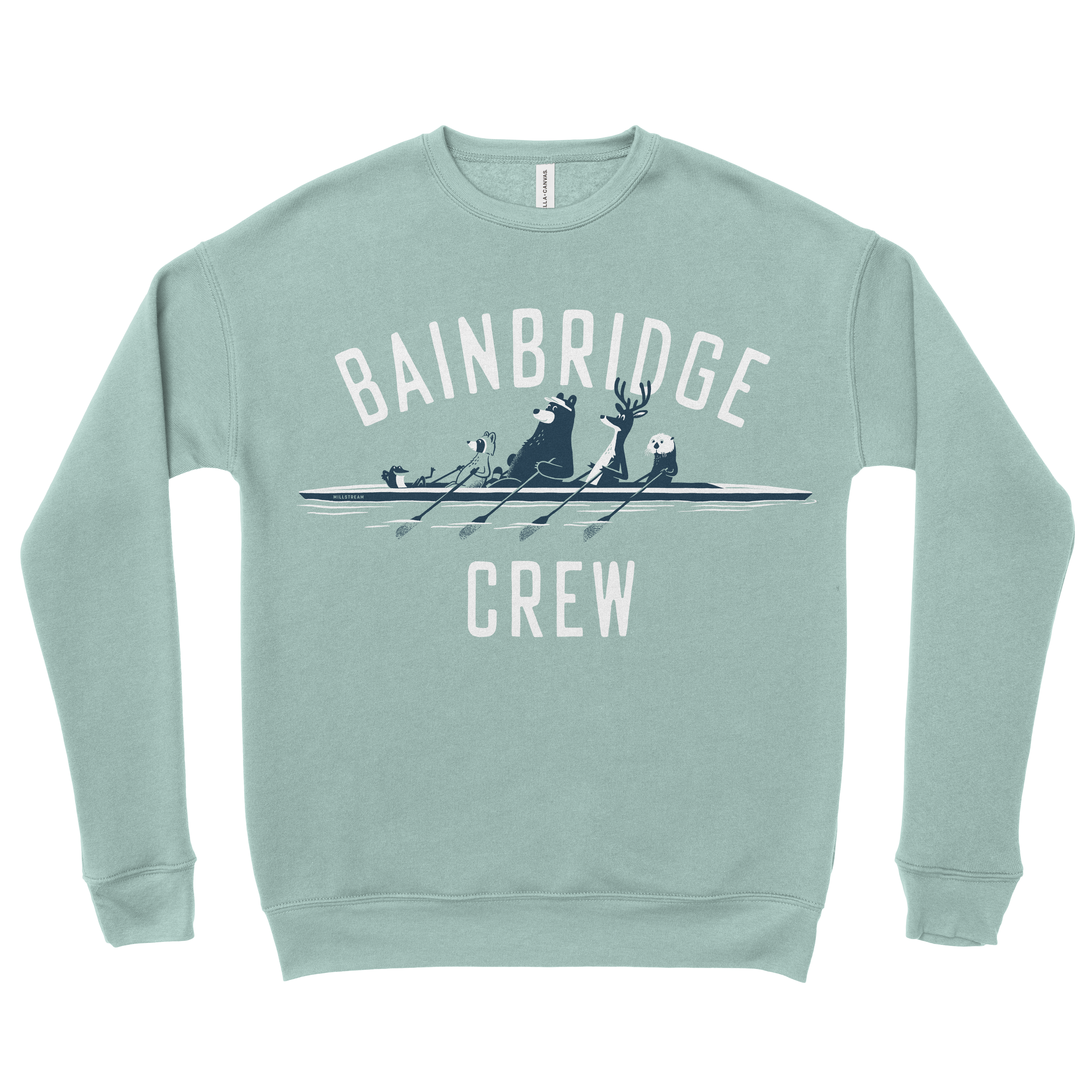 Bainbridge Crew Dusty Green Sweatshirt Adult