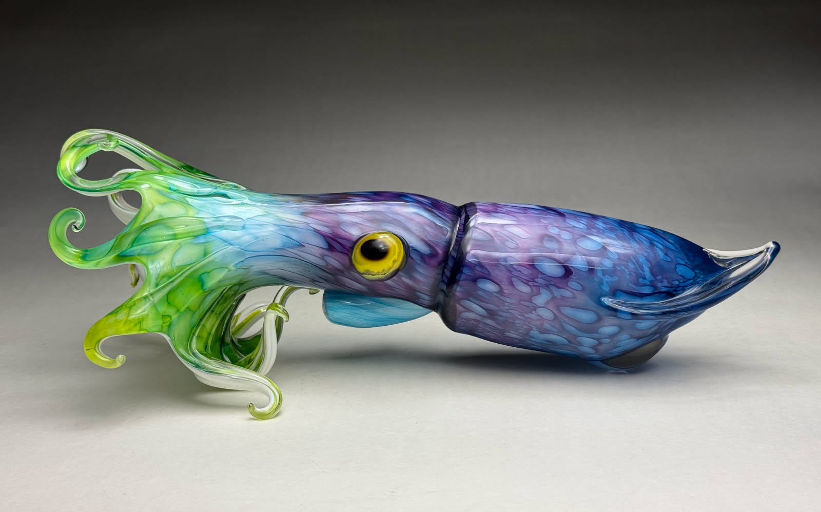 Ocean Dreams Squid 16” Glass Sculpture