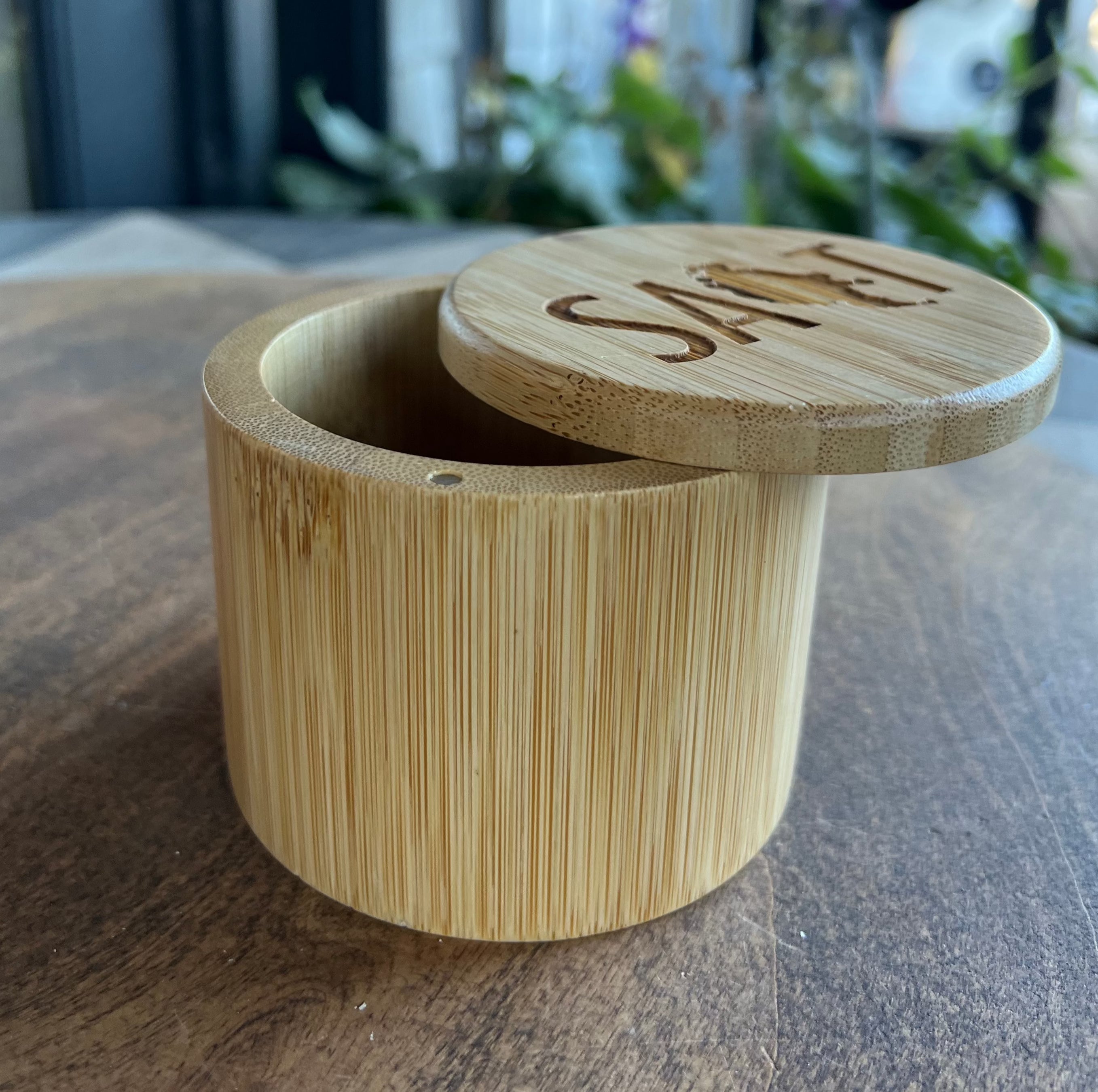 Engraved Saltbox