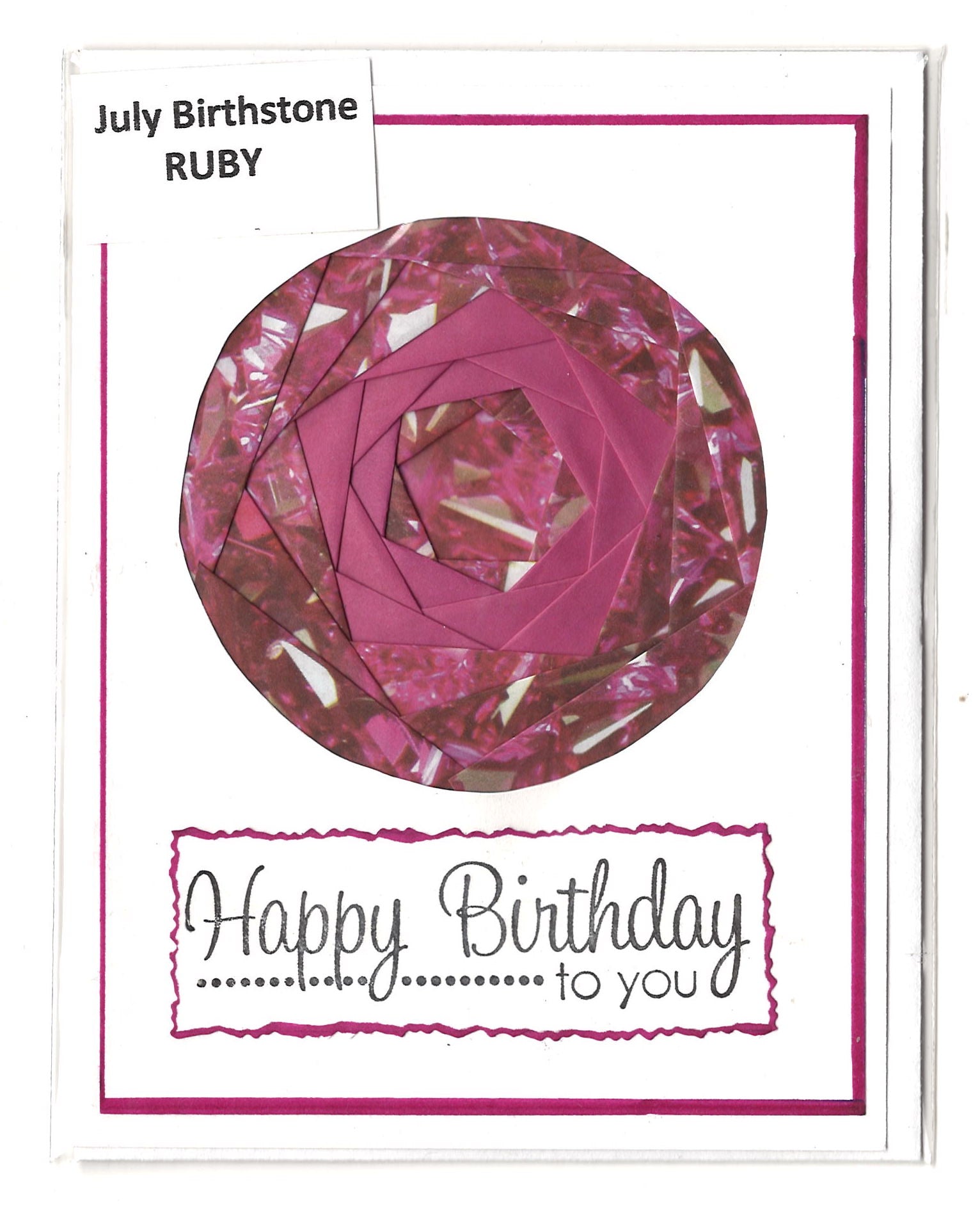 Birthstone Birthday Card | Helen Hecker