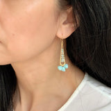 Light Blue Amazonite Earrings | Spring Jewelry