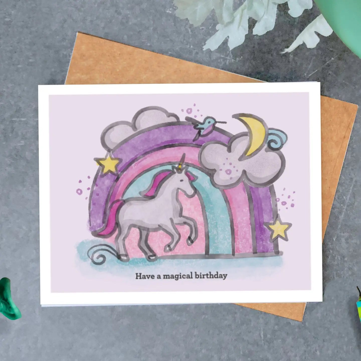 Magical Unicorn Birthday Card