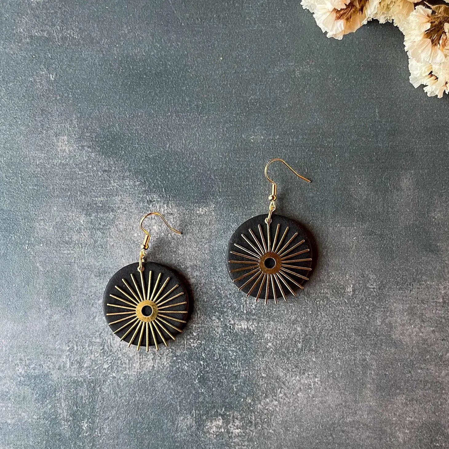 Modern Sun and Moon II Dangle Earrings