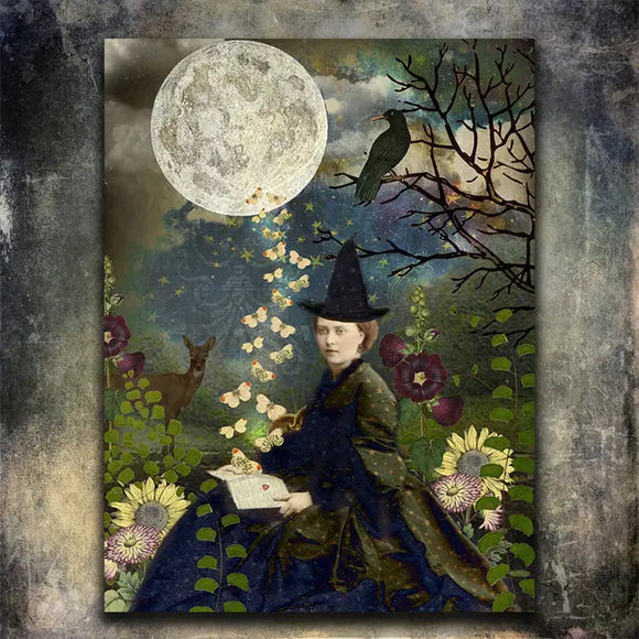Moon Gardener Greeting Card