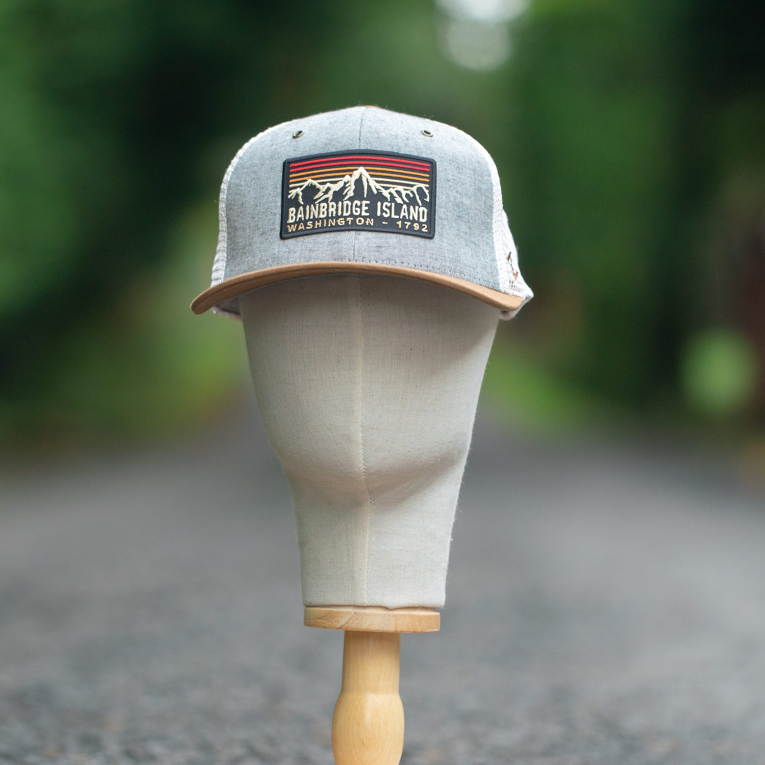 Bainbridge Island WA Est 1792 "Mountainscape"| Grey/Copper/Stone