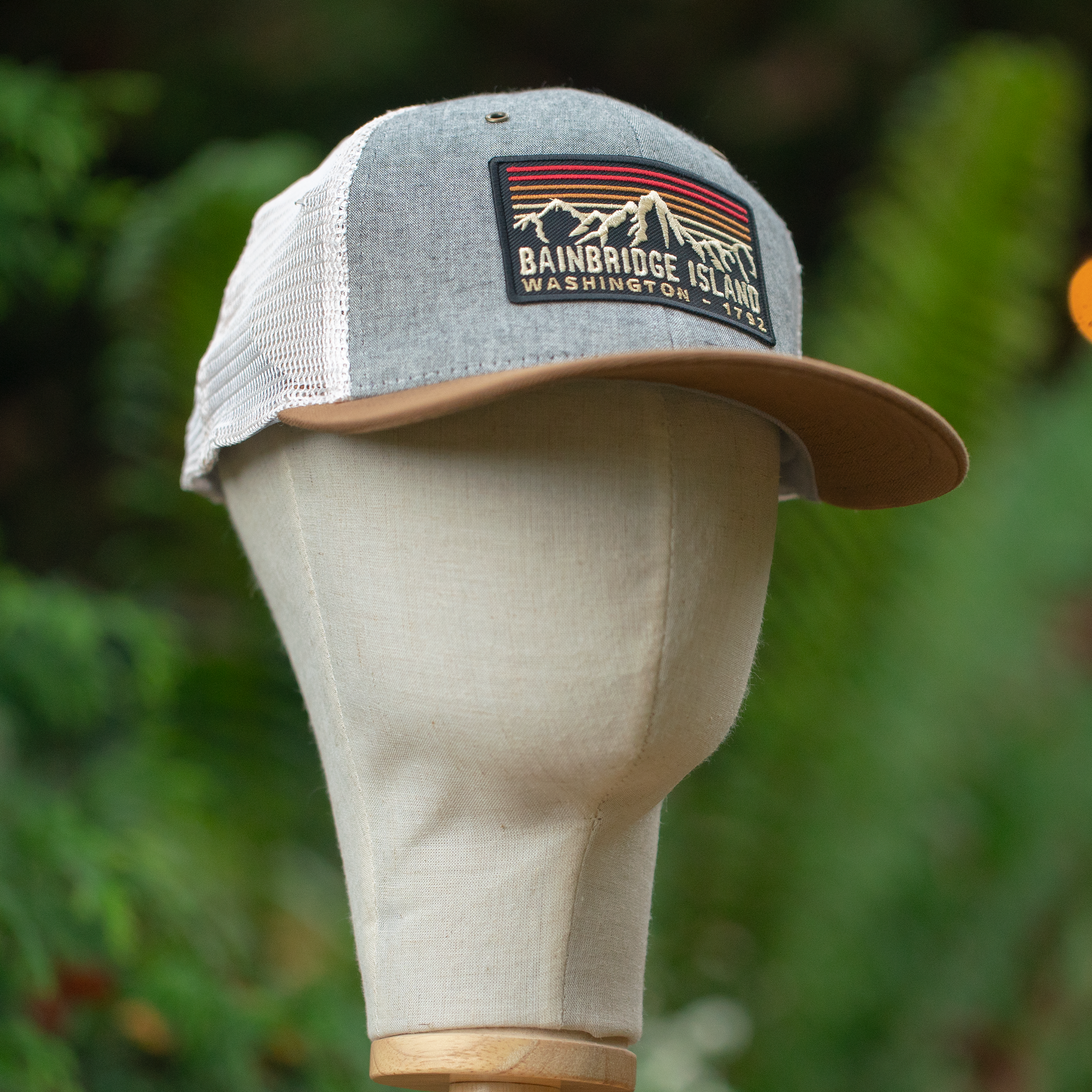 Bainbridge Island WA Est 1792 "Mountainscape"| Grey/Copper/Stone