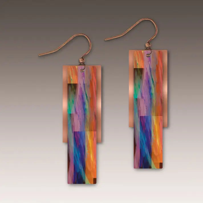 Multicolor Copper Accent Multilayer Earrings | 1FE