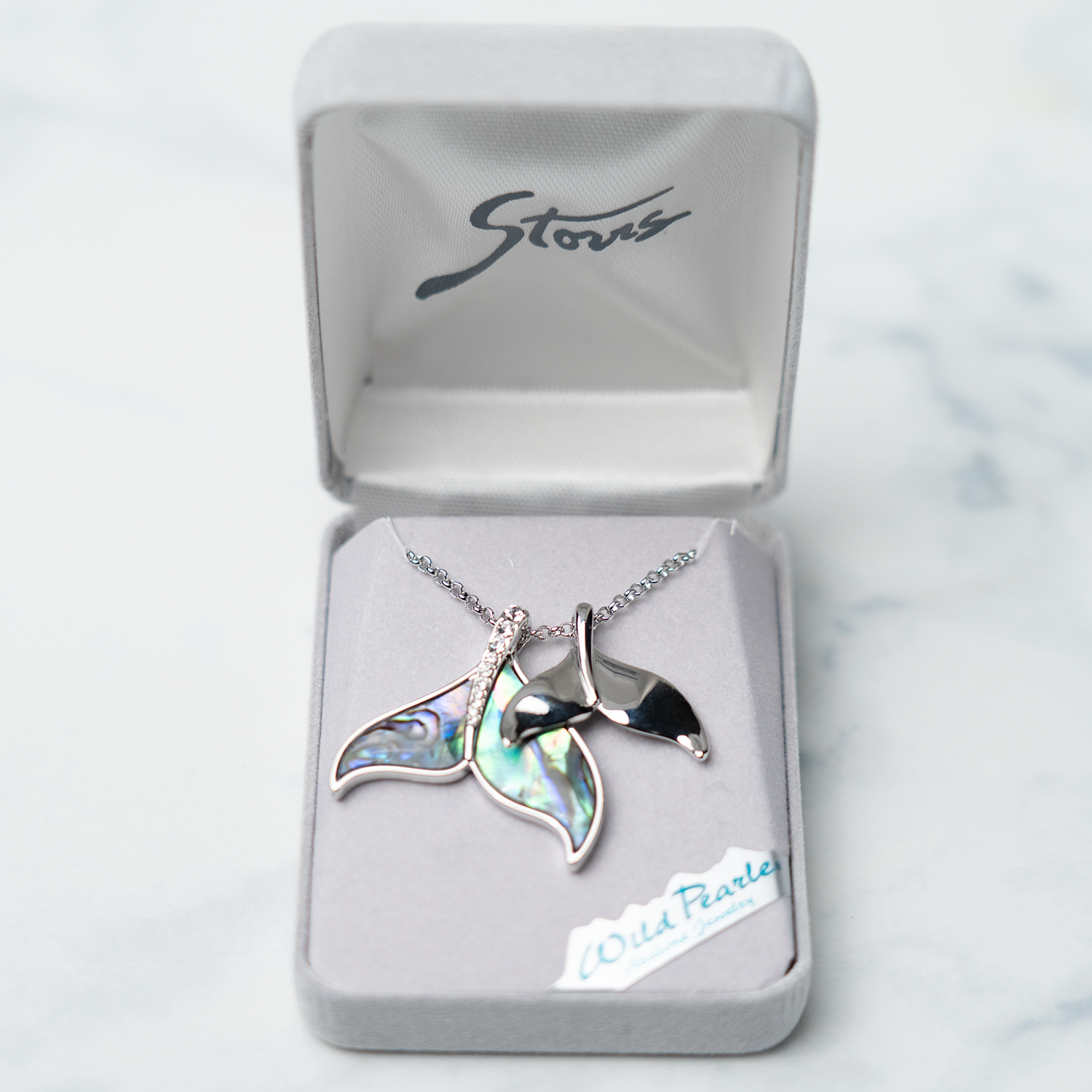 Whale Tail Sparkle Necklace