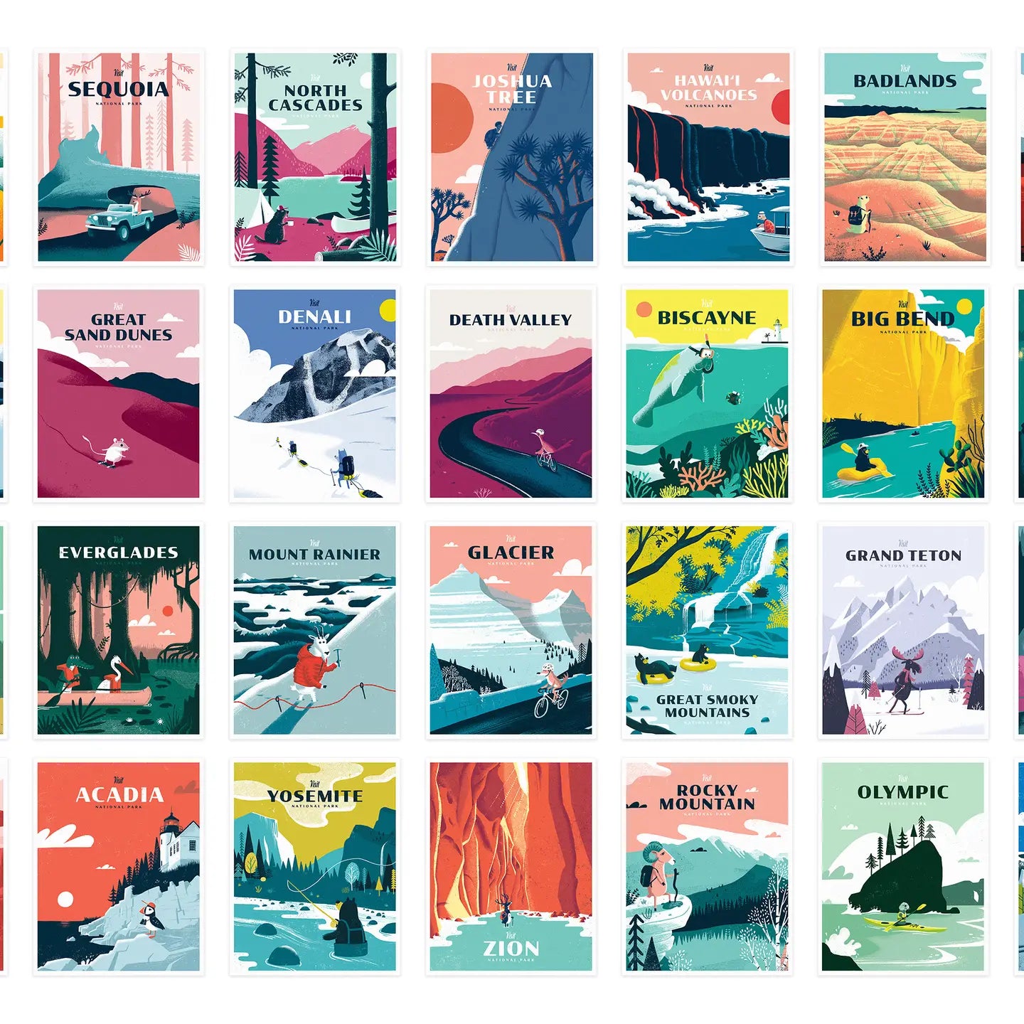 National Parks Postcard Set (2nd Edition)