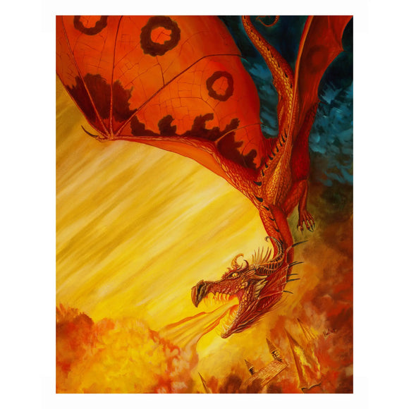 Dragon Rage Greeting Card