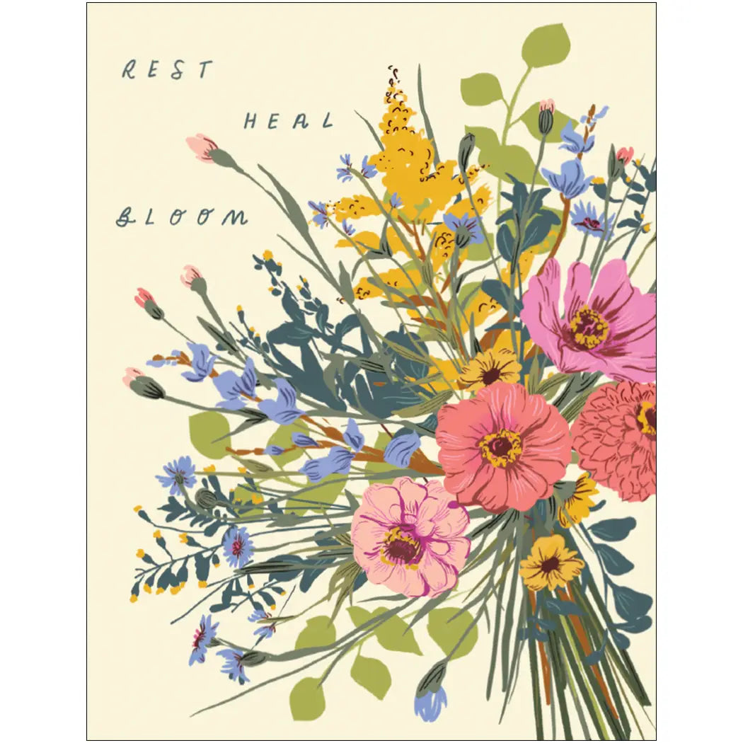 Rest Heal Bloom Card
