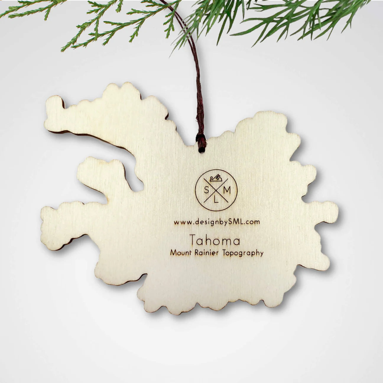 Mount Rainier Topography Ornament