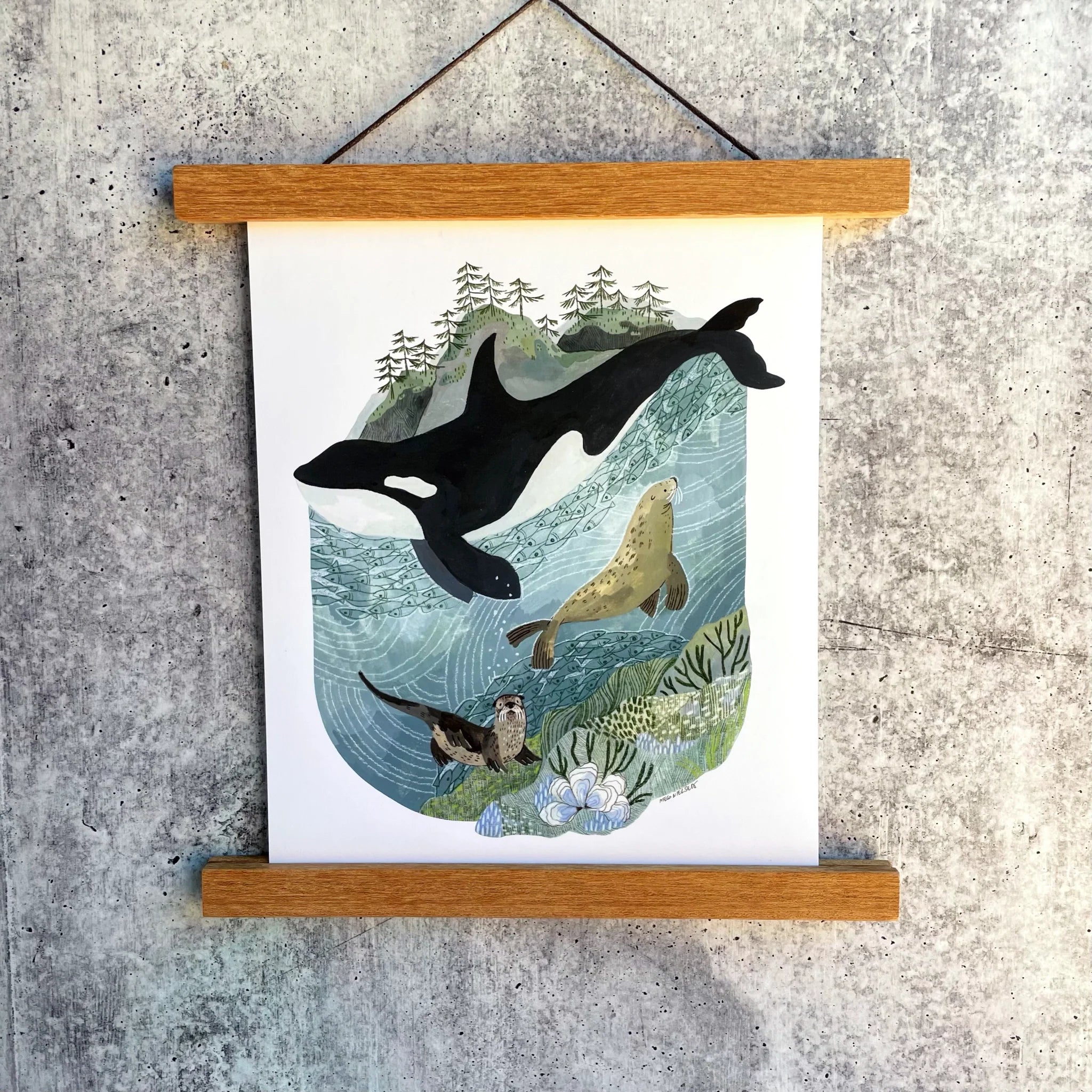 San Juan Orca Art Print