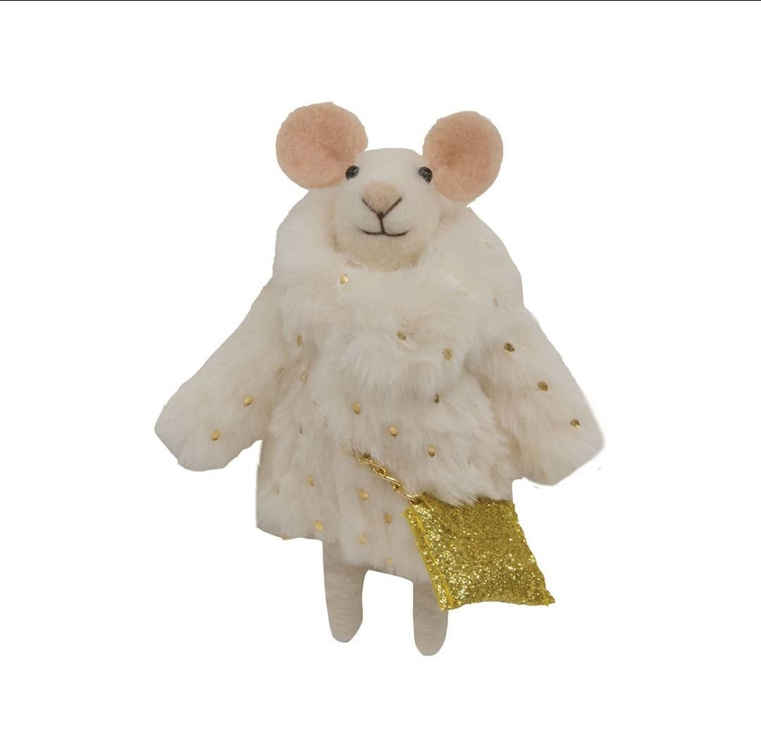 Christmas Fur Coat Felted Ornament