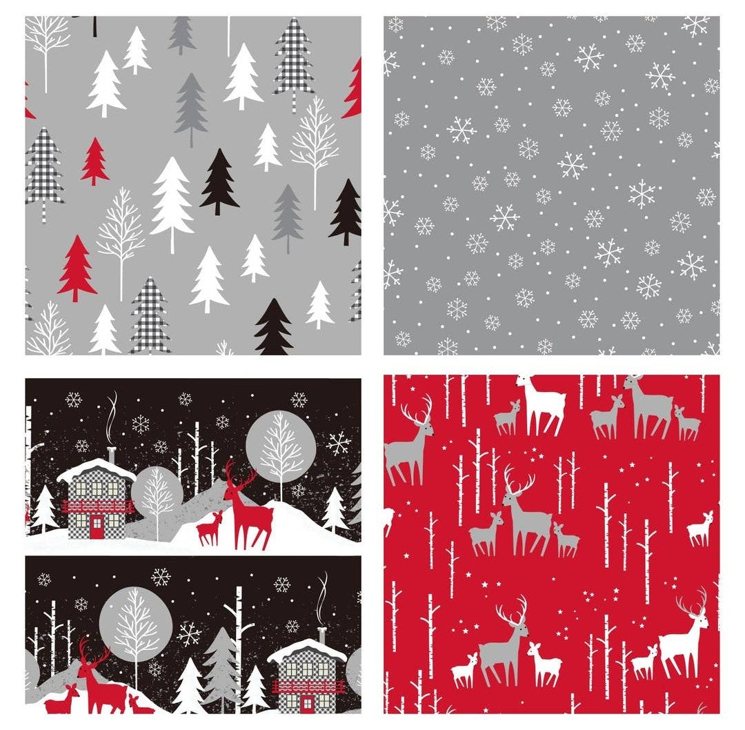 Black Buffalo Foil Wrapping Paper Bundle