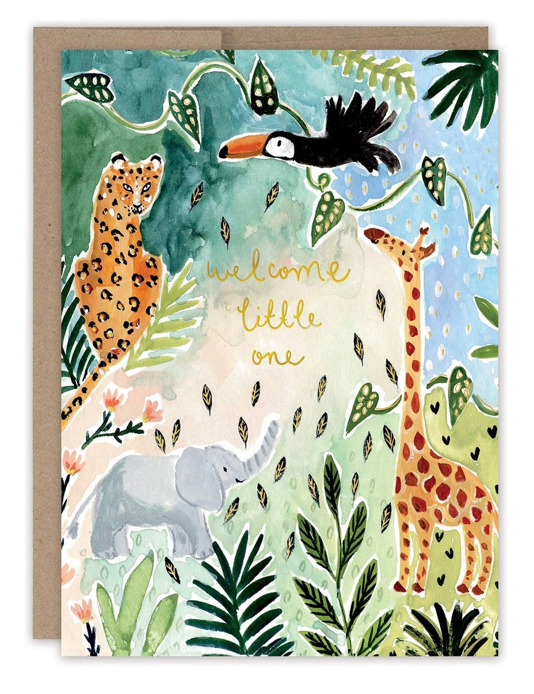 Little One Safari Animals Greeting Card