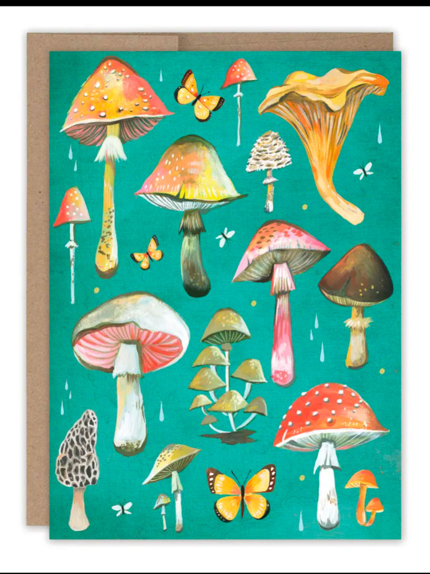 Mushrooms Blank Card