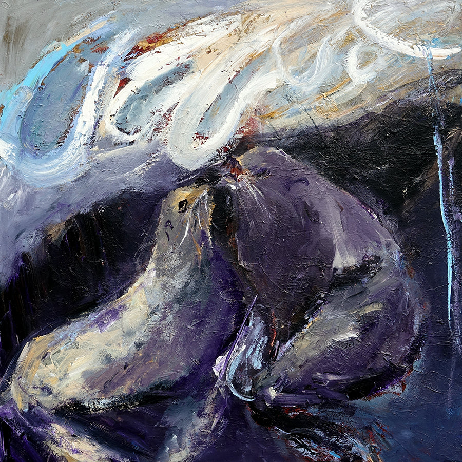 "Sea Lion's First Kiss" Christopher Mathie Fine Art