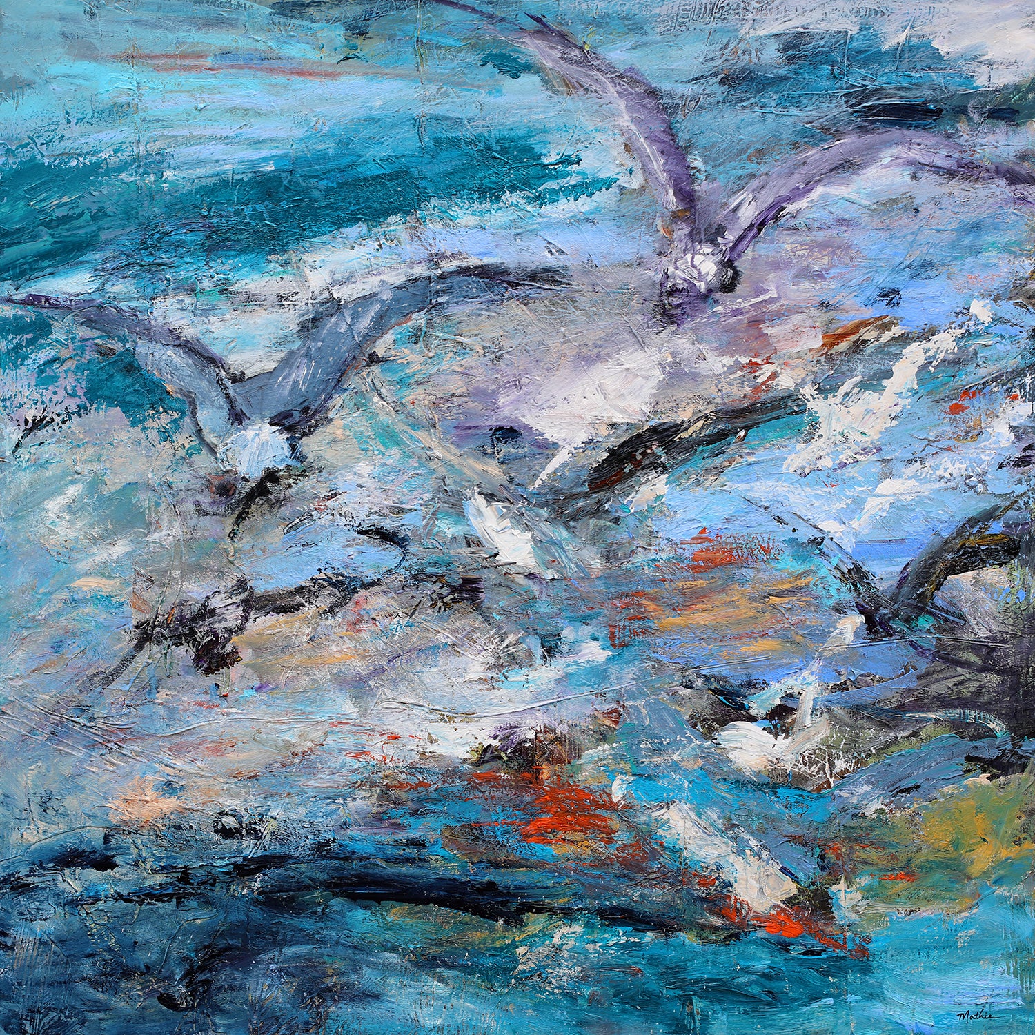 Seagulls Over Saltwater II