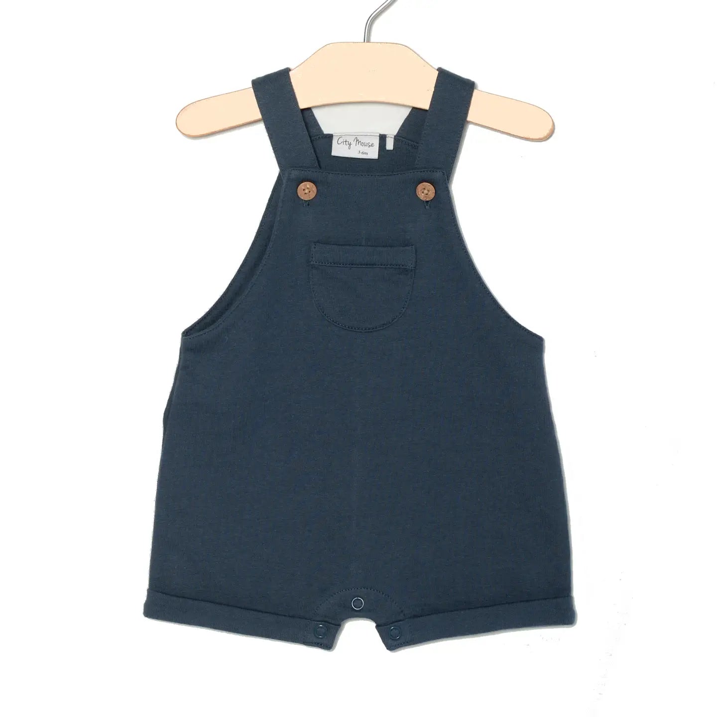 Baby Spring Summer Shortie Overall-Indigo