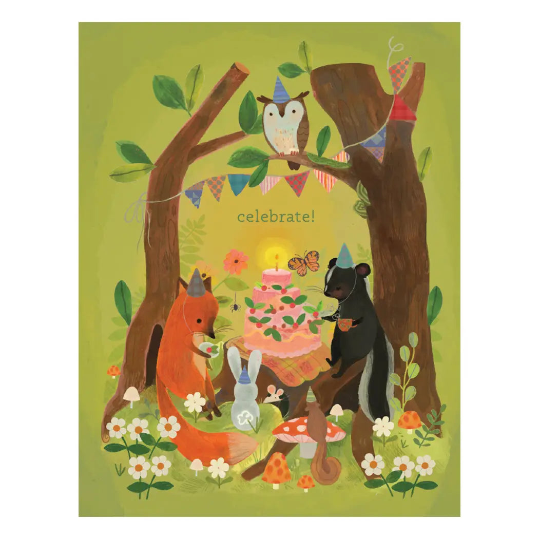 Skunk and Friends Card