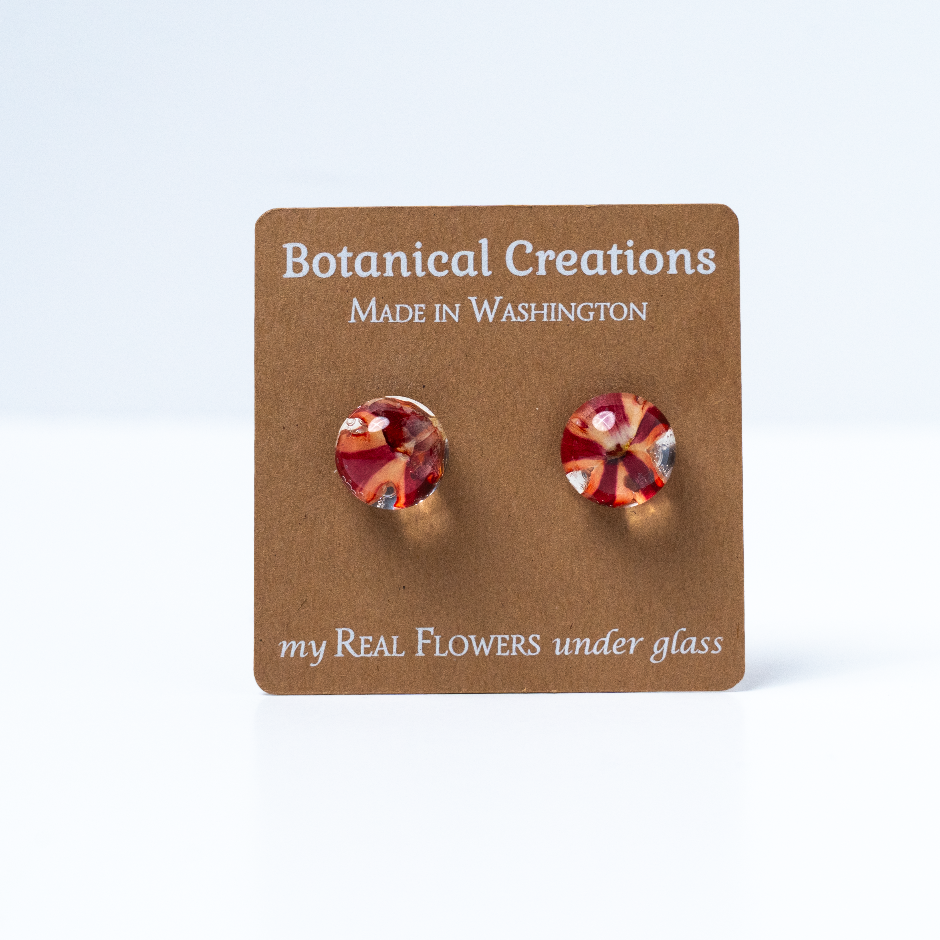 Summer Verbena Stud Earrings by Botanical Creations