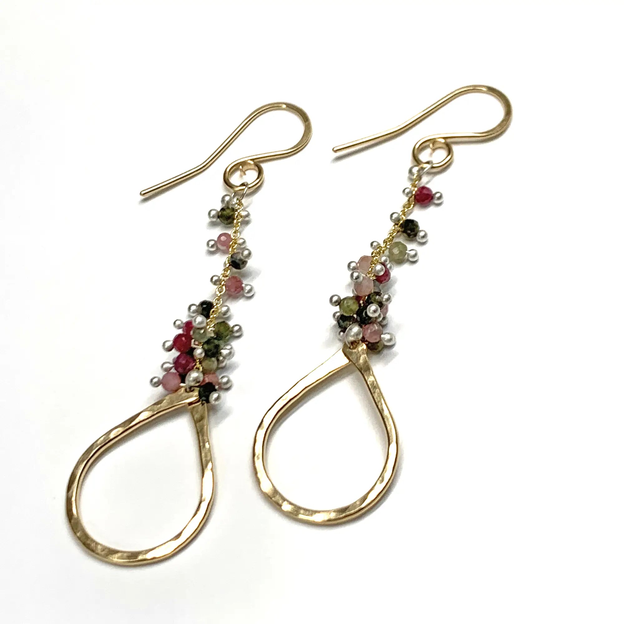 Tourmaline Tear Duster Earrings