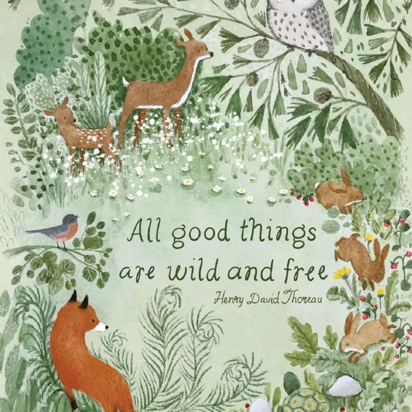 Wild and Free Forest Card