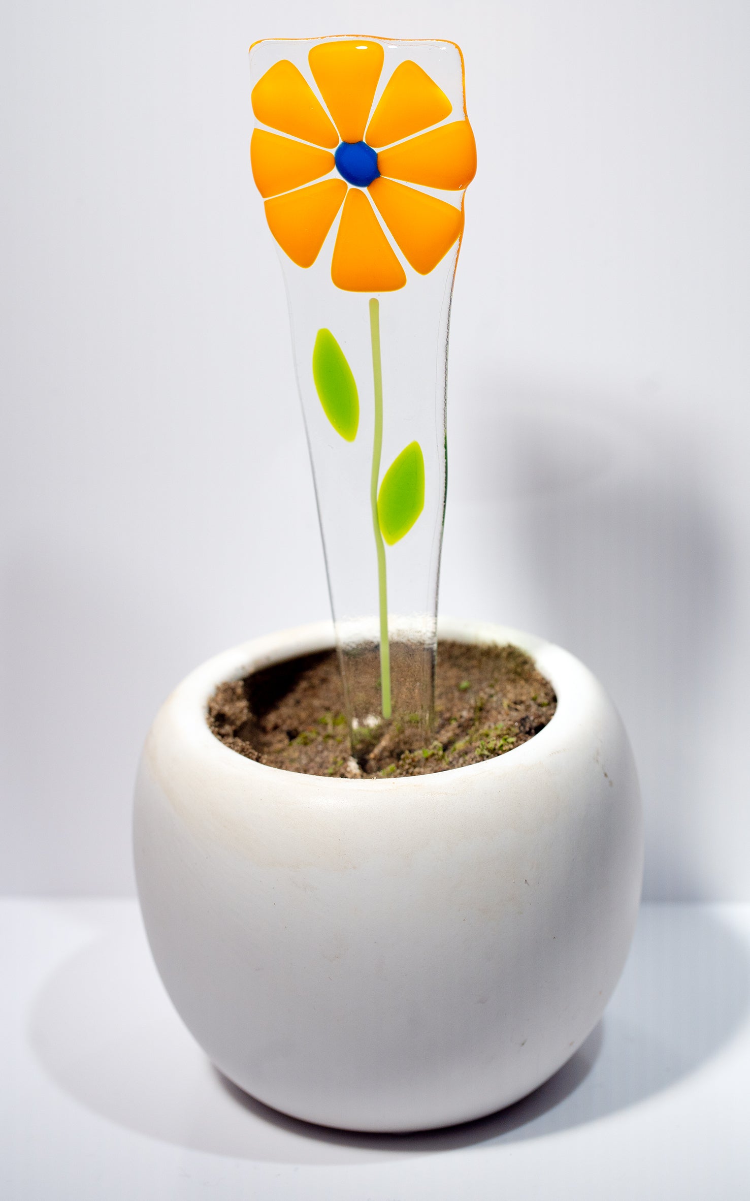 flower pot plant stakes Fused Glass Garden Stakes by Ebba