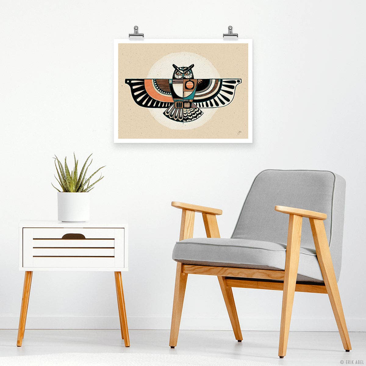 Hoot Hoot - WHLSL Print: Unframed / 12x9 / Paper