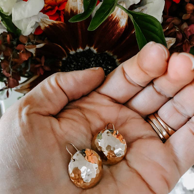 Full Moon Earrings: Sterling Silver