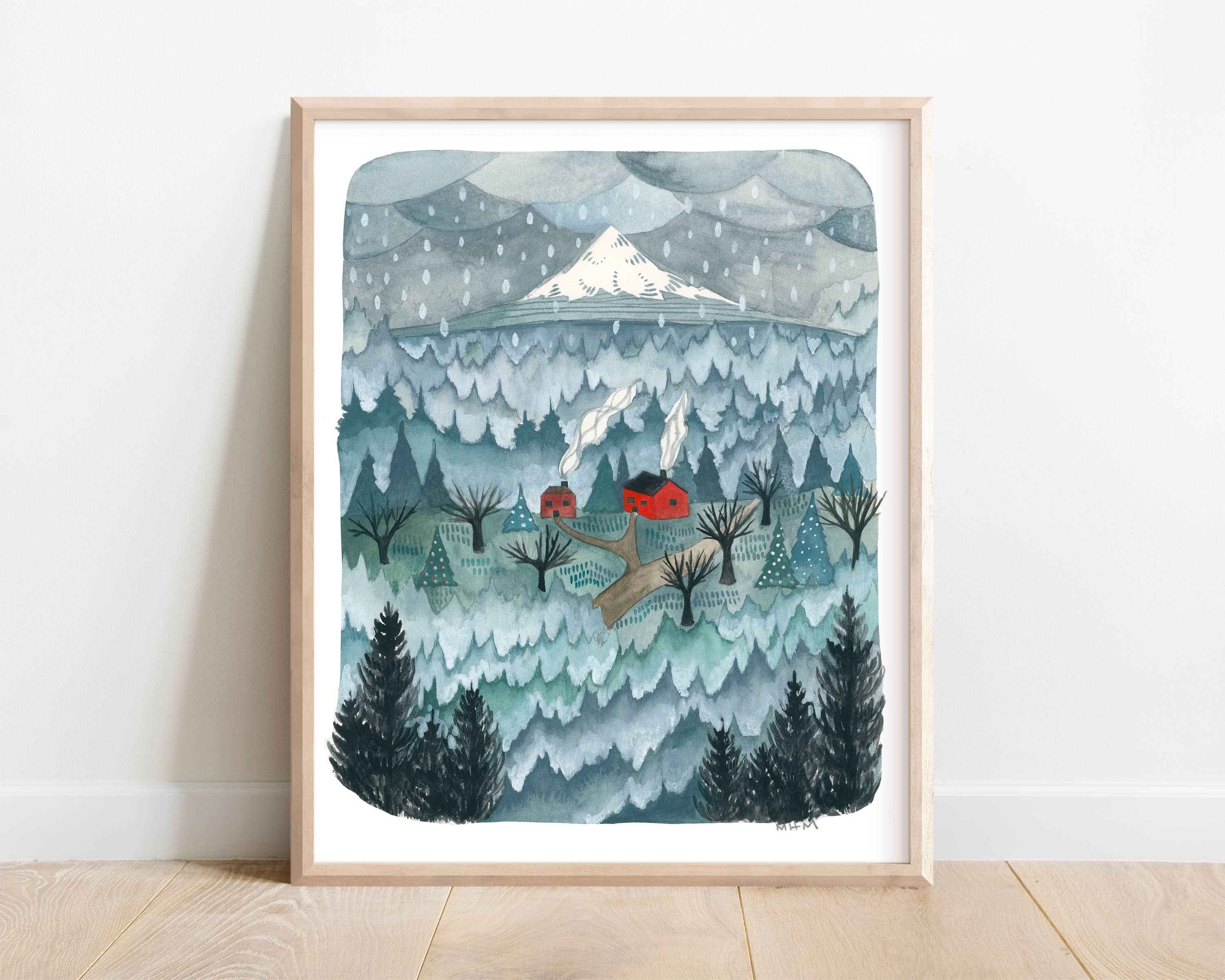 8x10" Print - Two Mountain Homes