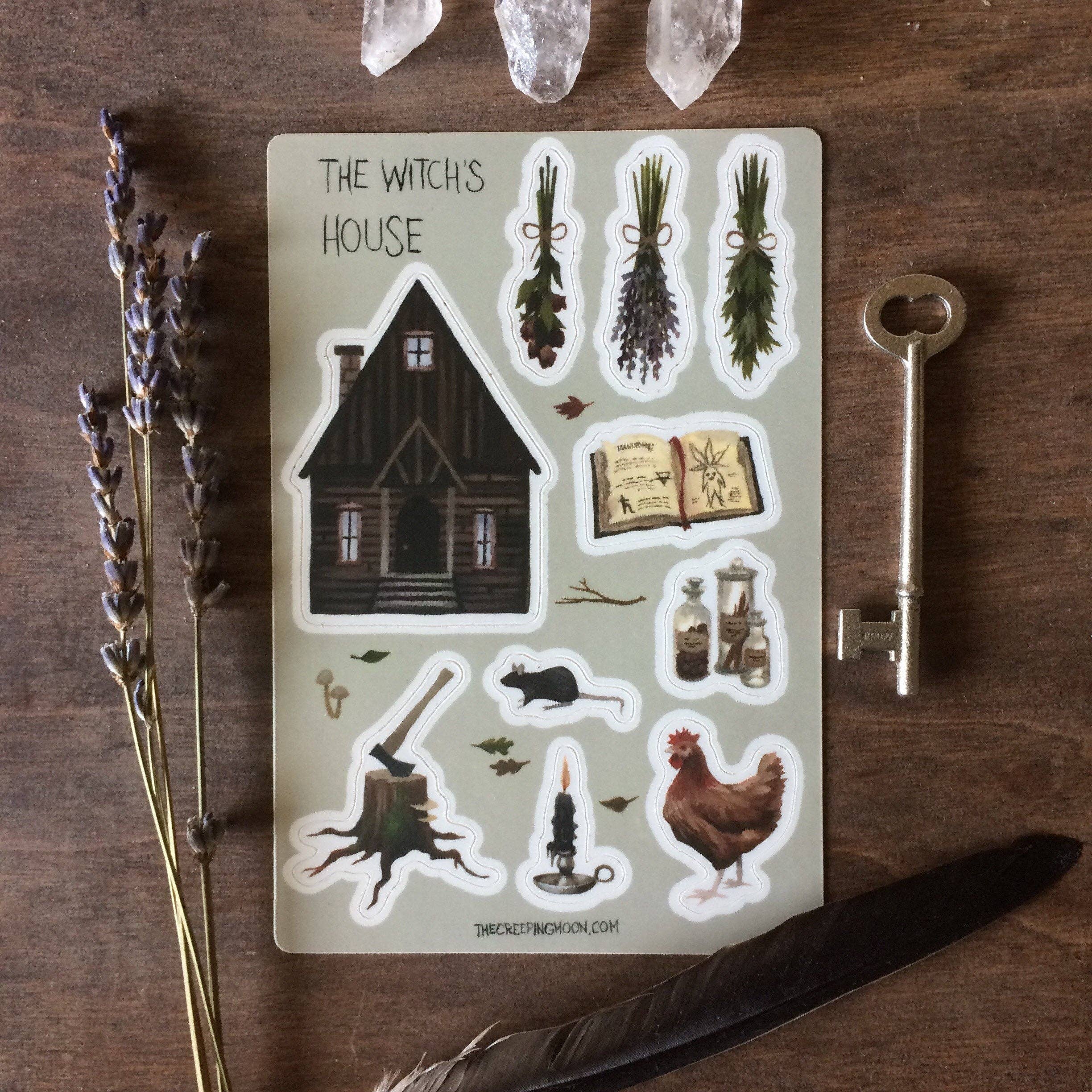 The Witch's House vinyl sticker sheet