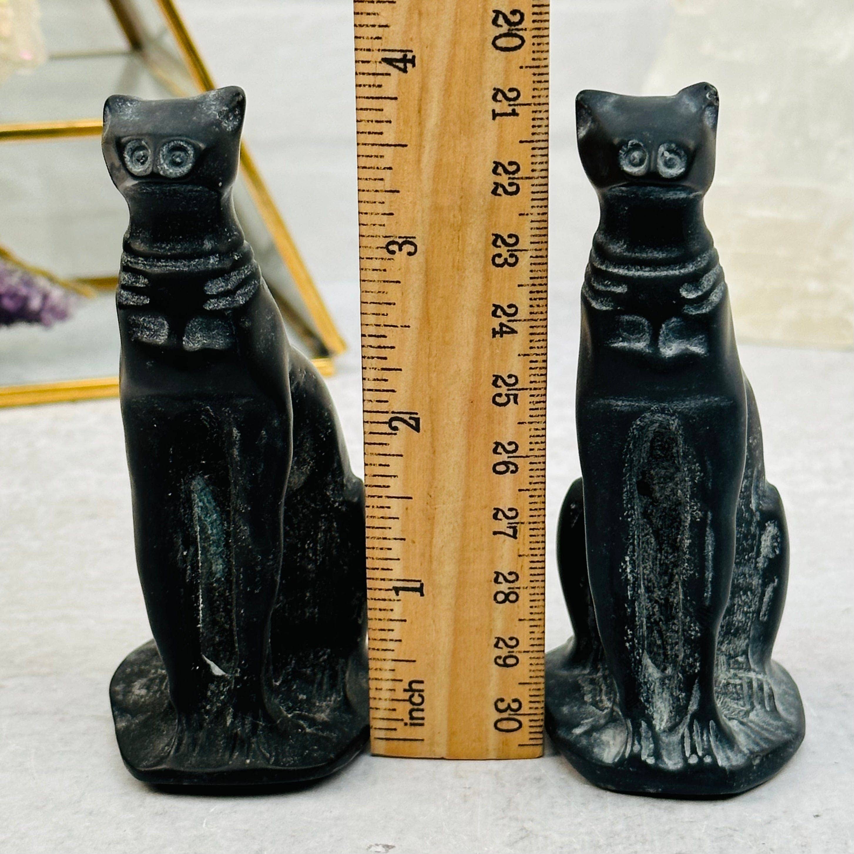 Black Obsidian Crystal Cat-Sophisticated Feline-Halloween
