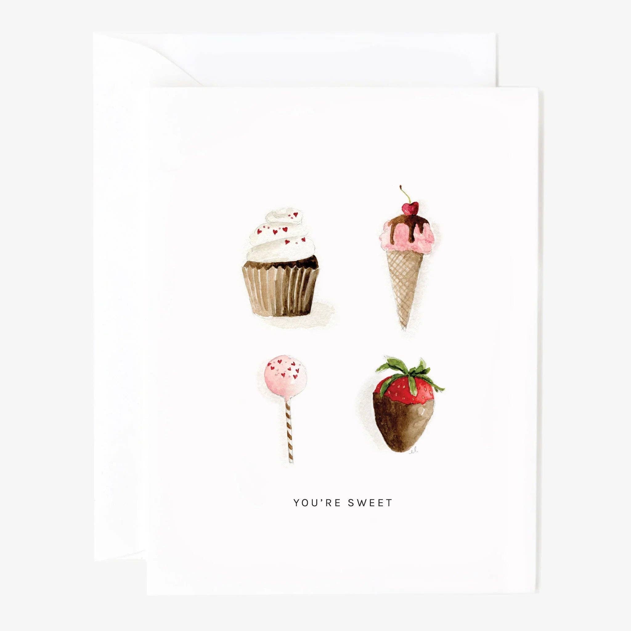 Sweet things greeting card