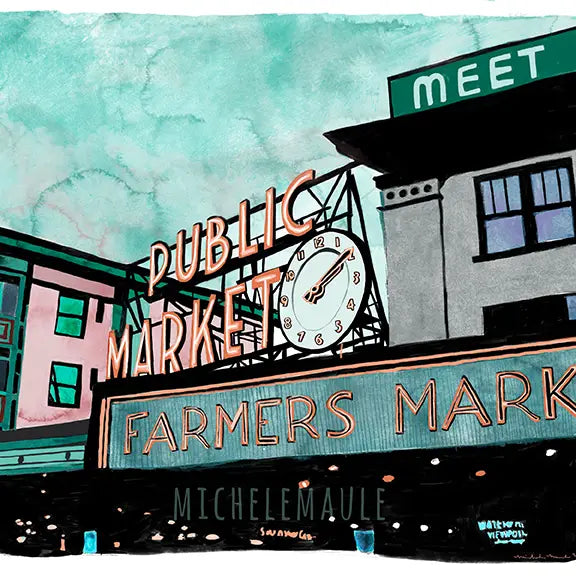Pike Place Market Print