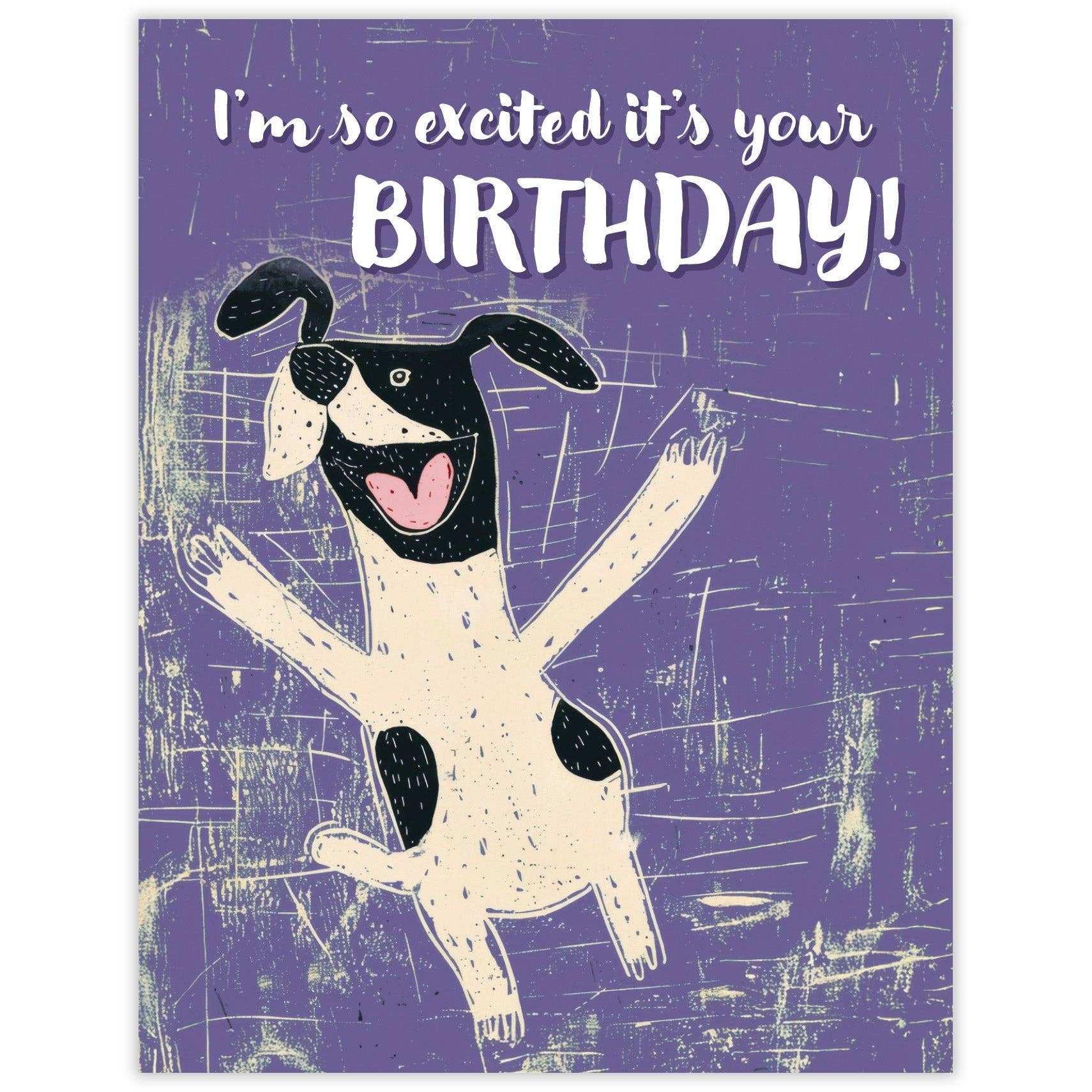 Excited Dog Birthday Card