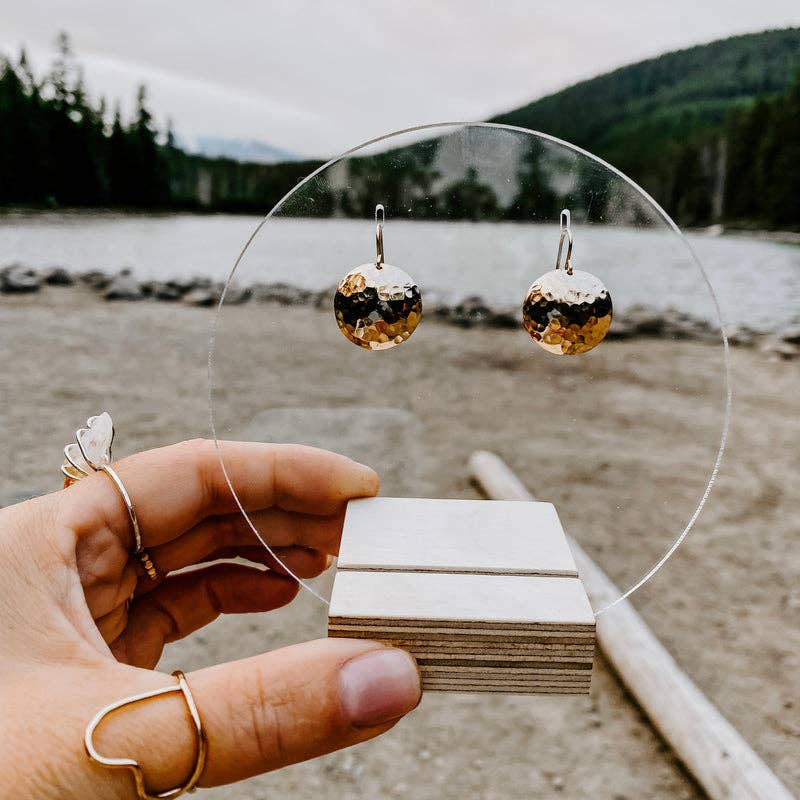 Full Moon Earrings: Sterling Silver