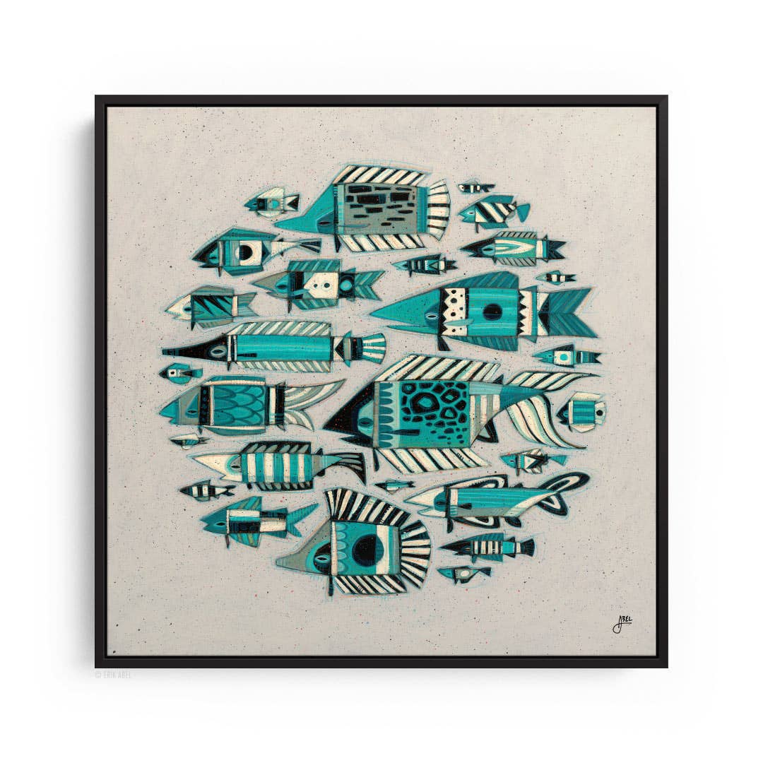 Bait Ball - WHLSL Print: Unframed / 12x12 / Bamboo Paper
