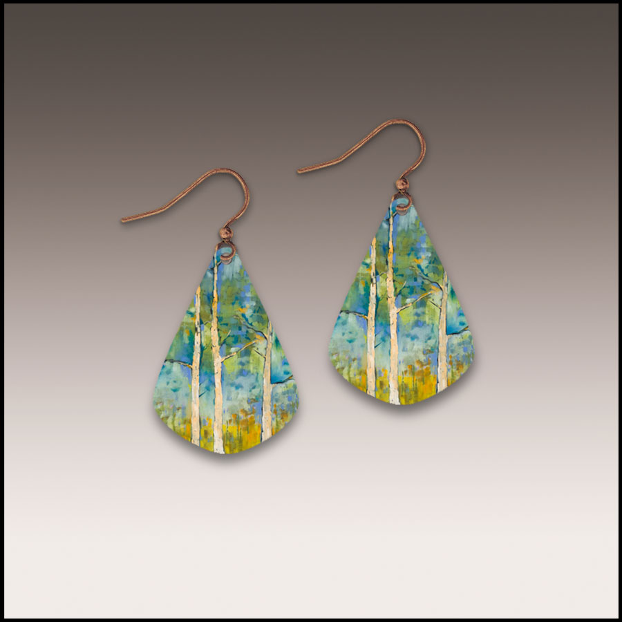 Springtime Aspen Short Drop Handmade Earrings SH57 JE